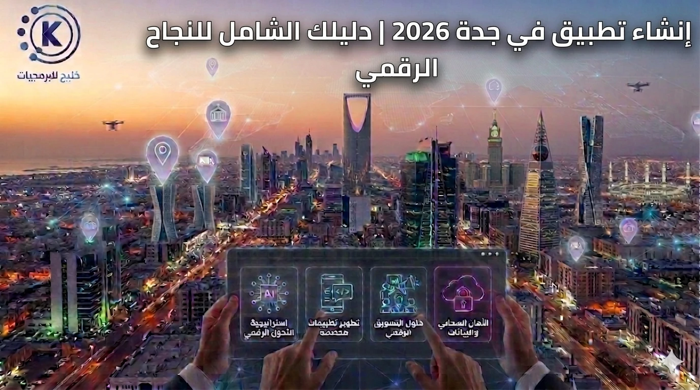 إنشاء تطبيق في جدة 2026 | دليلك الشامل للنجاح الرقمي