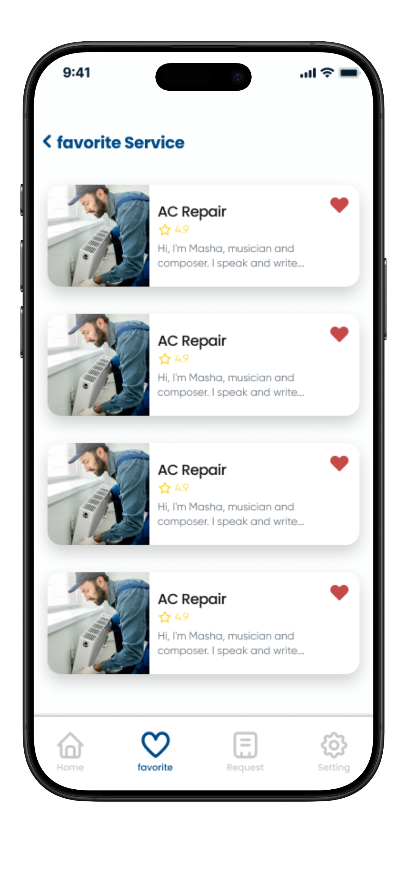 Home & Discovery screen