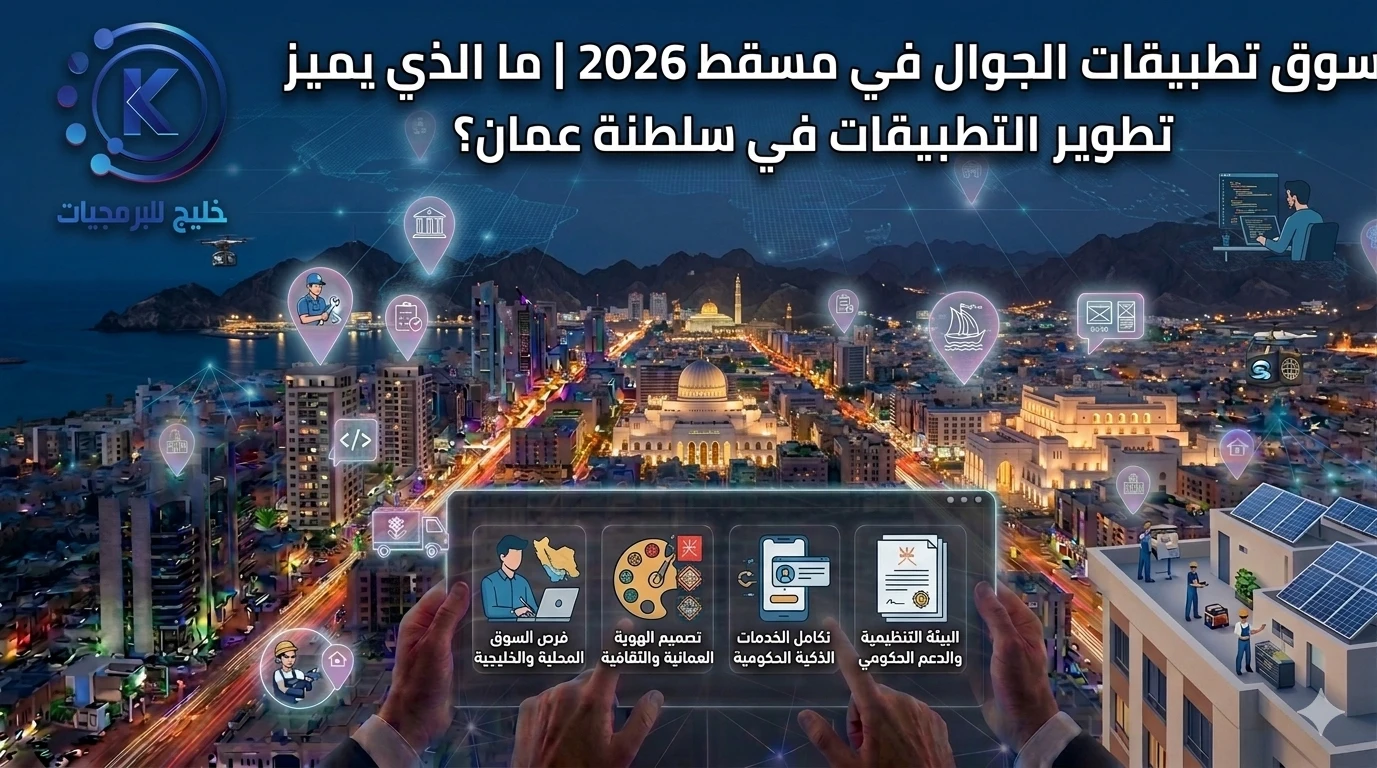 سوق تطبيقات الجوال في مسقط 2026 | ما الذي يميز تطوير التطبيقات في سلطنة عمان؟