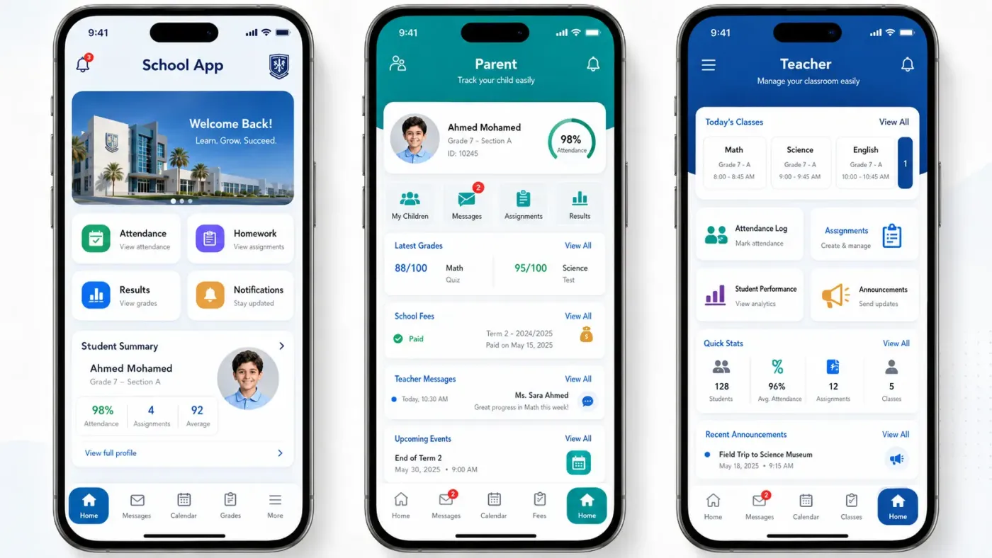 Integrated School Management System – Connecting Students, Teachers & Parents