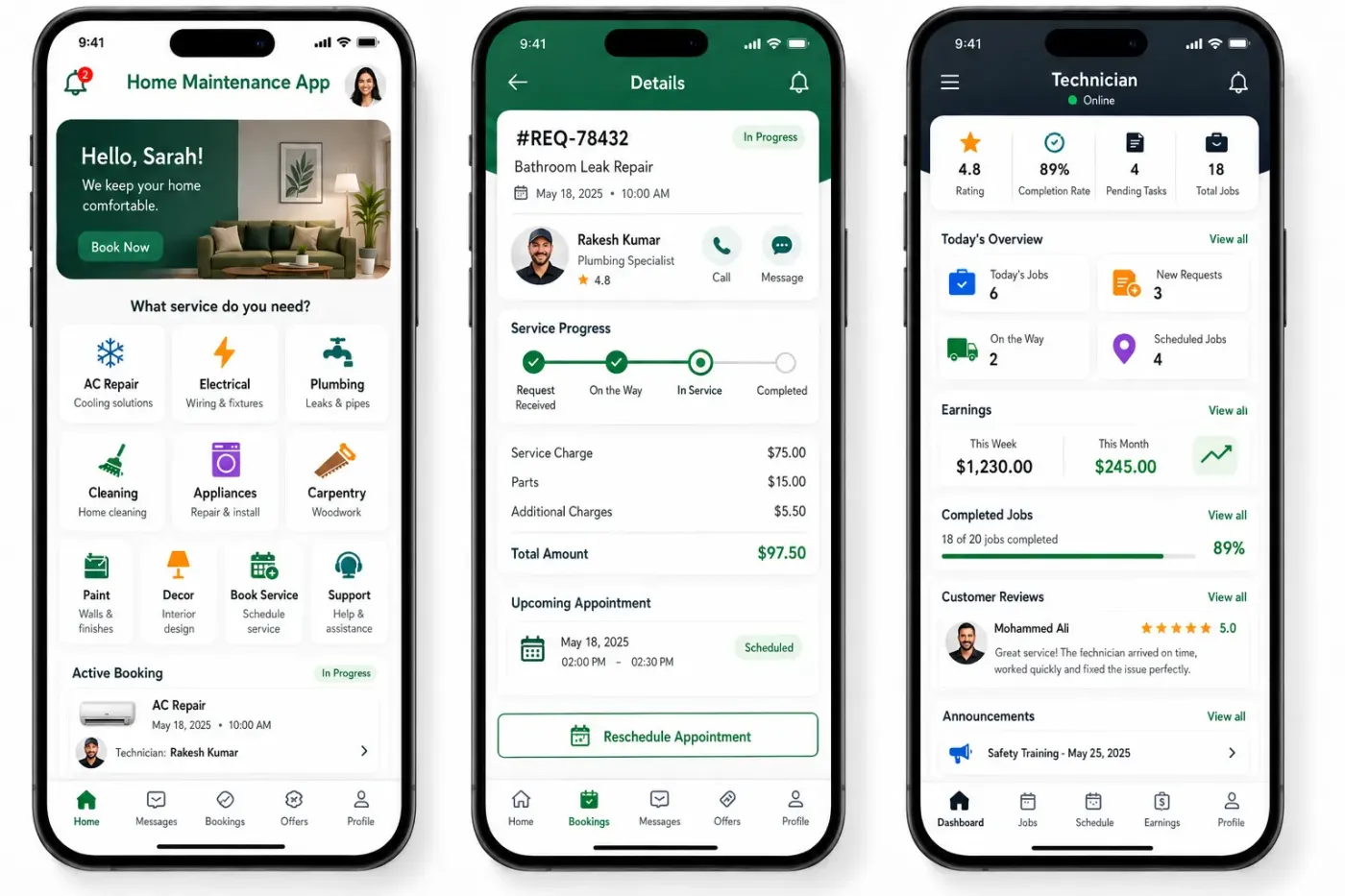 Home Maintenance App | Professional Technicians at Your Door